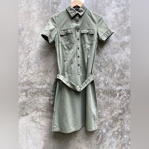 Ralp Lauren Polo Jeans co military belted shirt dress